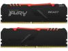  Зображення Пам'ять ПК Kingston DDR4 16GB KIT (8GBx2) 3200 FURY Beast RGB 